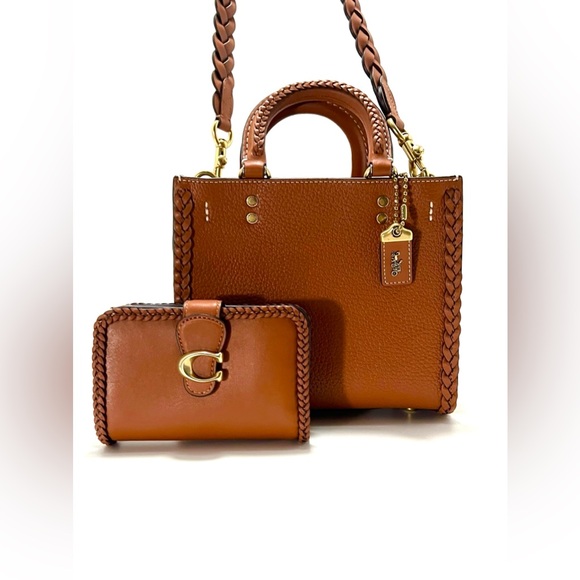 1941 Coach Rogue 20 With Braids In Burnish Amber & Matching Wallet - Picture 13 of 13